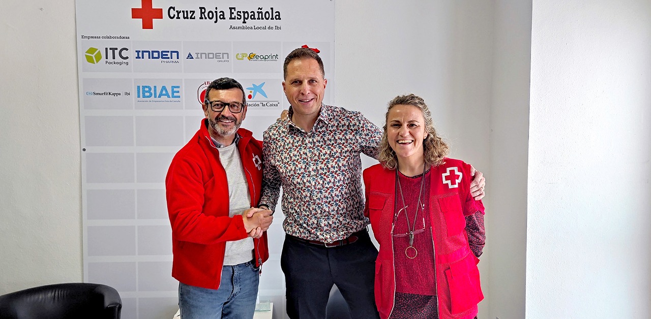La empresa Vicedo Martí, nuevo socio de la Asamblea Local de la Cruz Roja de Ibi